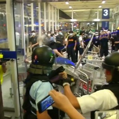 VIDEO: Protests shut down Hong Kong airport for 2nd day