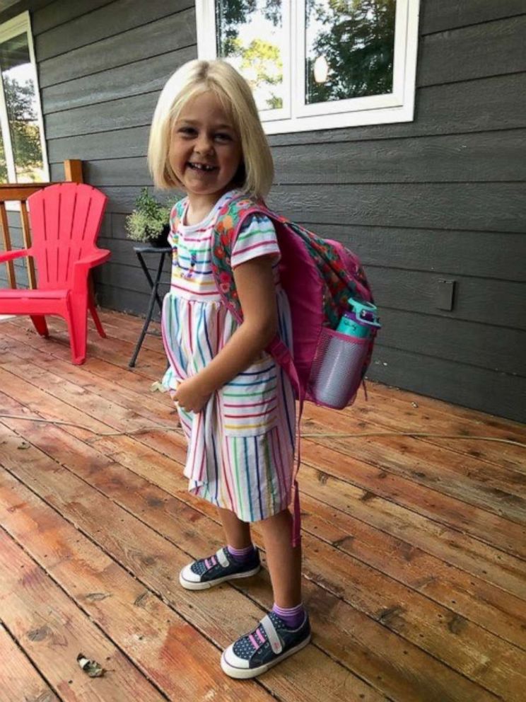 PHOTO: 5-year-old Felicity Moore on her first day of kindergarten. 