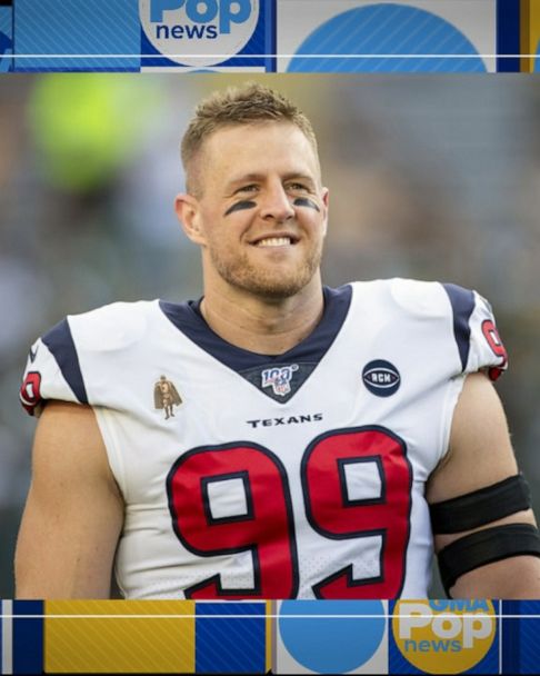 What is the gold patch that's on J.J. Watt's jersey?