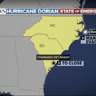 VIDEO: Evacuations ordered as Carolinas brace for Dorian