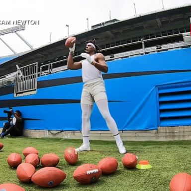 VIDEO: NFL quarterback Cam Newton sets Guinness World Record