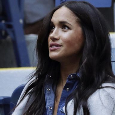 VIDEO: Duchess Meghan takes secret trip to New York to cheer on Serena Williams