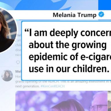 VIDEO: Melania Trump takes on issue of e-cigarettes