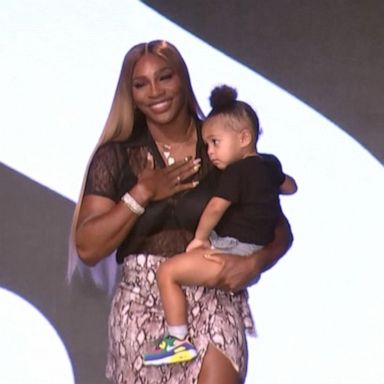 PHOTO: Serena Williams brought her daughter out for a runway debut during her S by Serena fashion show.