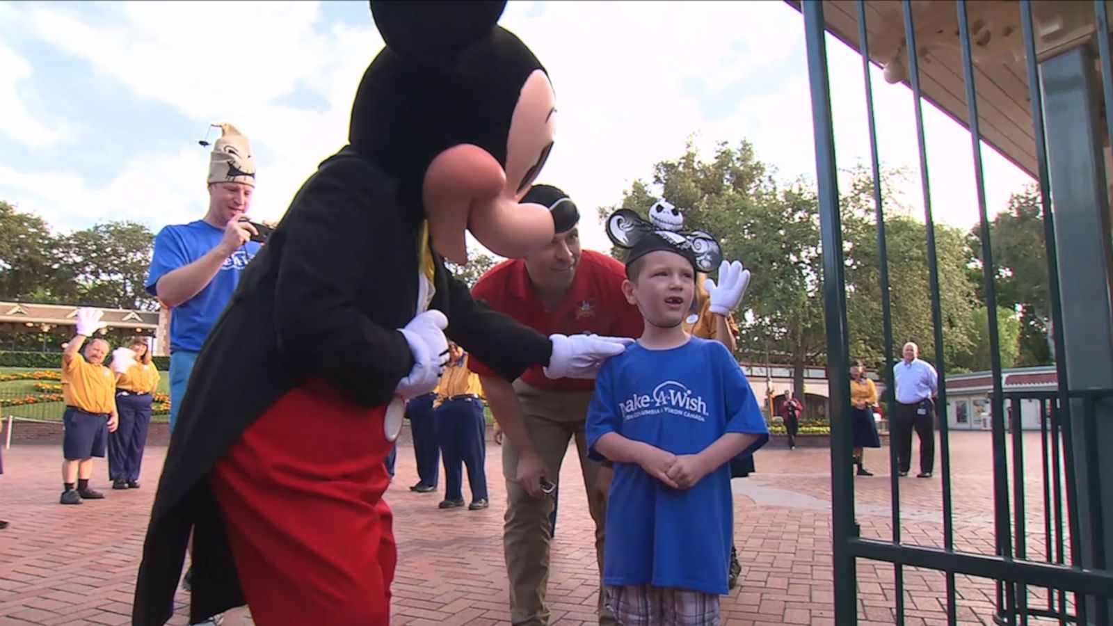 VIDEO: Six-year-old cancer survivor gets to open Disneyland gates