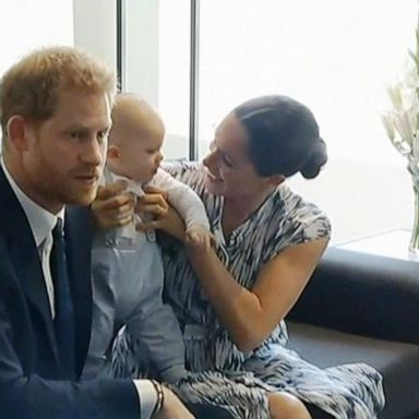 VIDEO: Baby Archie makes official debut on royal road trip in Africa