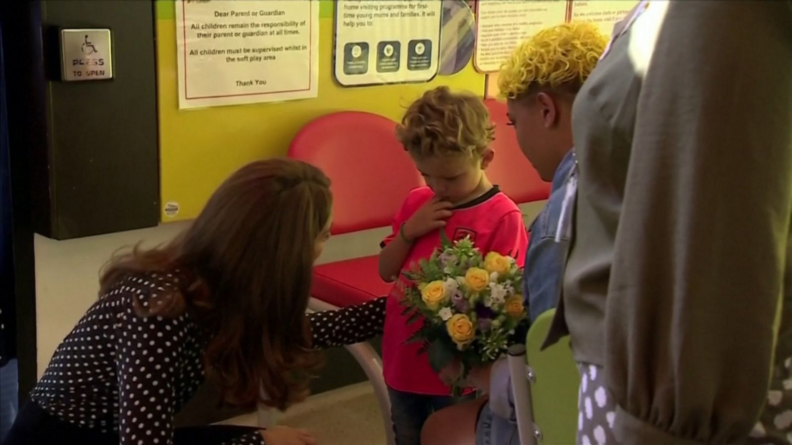 VIDEO: Kid becomes royally overwhelmed after meeting Kate Middleton