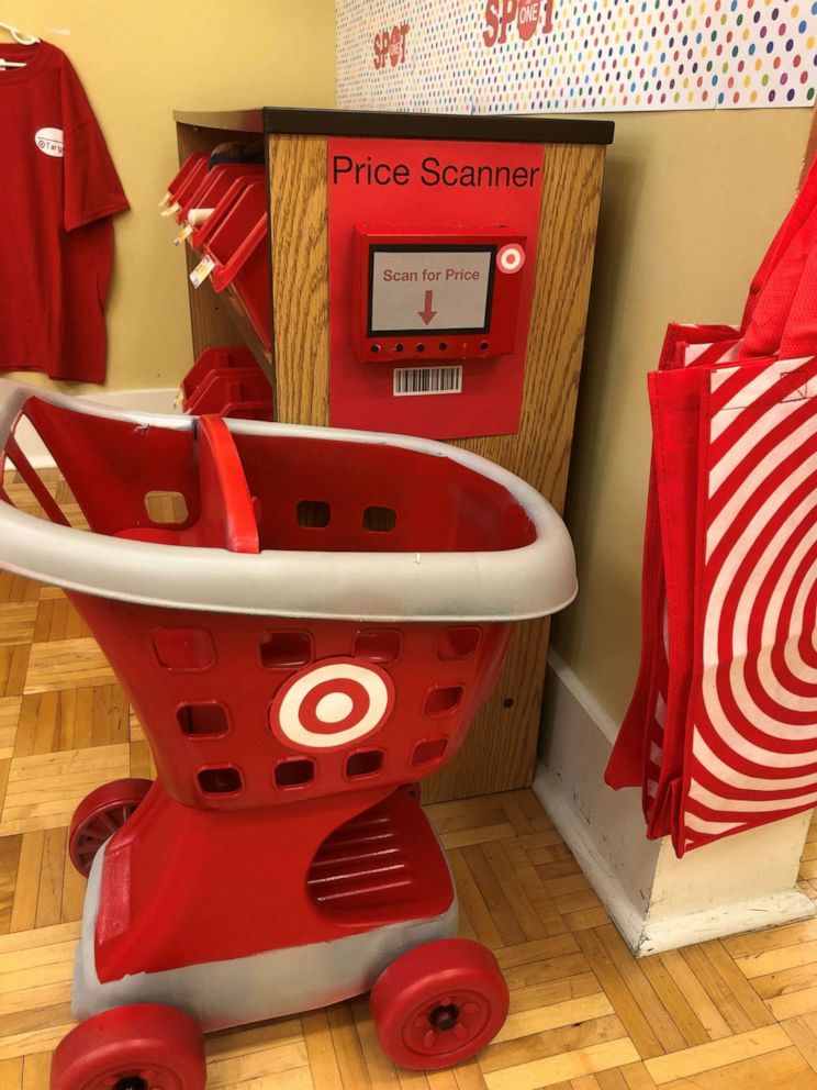 PHOTO: A preschool teacher set up a Target-themes play area in her classroom. 