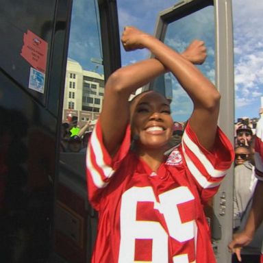 VIDEO: Gabrielle Union wears senior’s jersey and fulfills wish of Nebraska fan