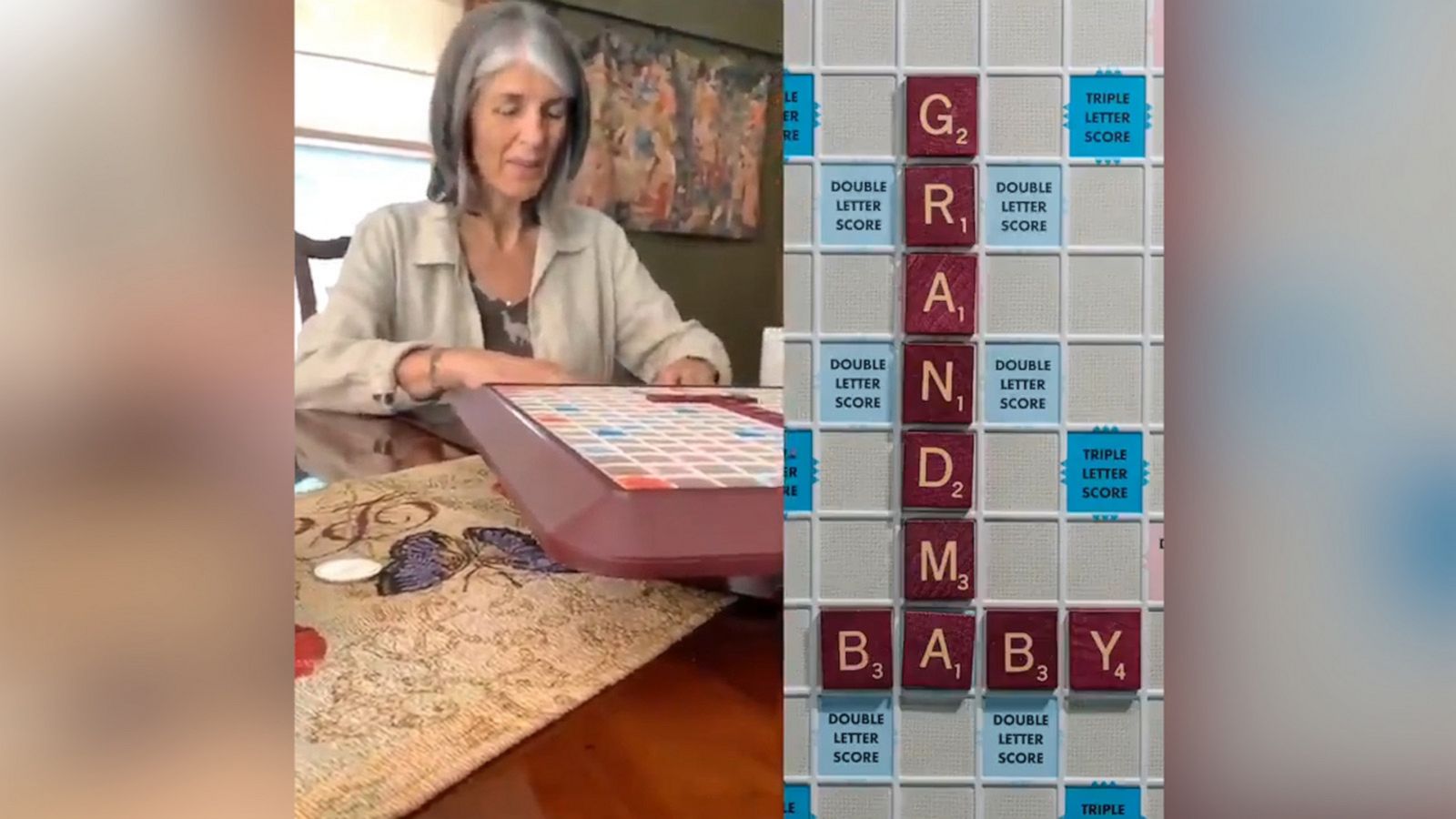 VIDEO: Couple surprises mom with Scrabble pregnancy announcement