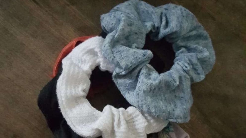 Emily Covington's post about scrunchies went viral on Facebook.