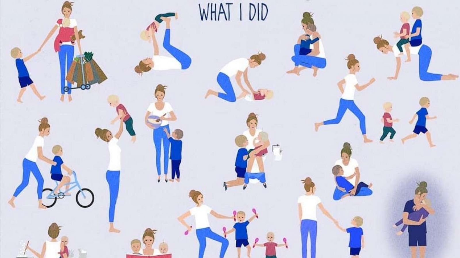 PHOTO: A viral illustration of the unseen work moms do every day.