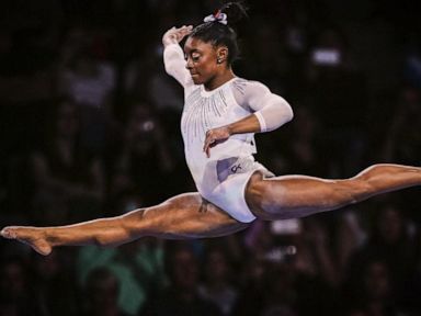 WATCH: Simone Biles wins fifth world all-around title