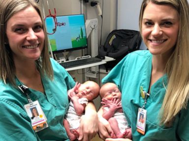 Identical Twin Nurses Help Deliver Identical Twin Girls In Hospital Where They Work Gma