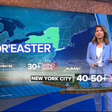 VIDEO: Nor’easter takes aim with heavy rain and fierce winds