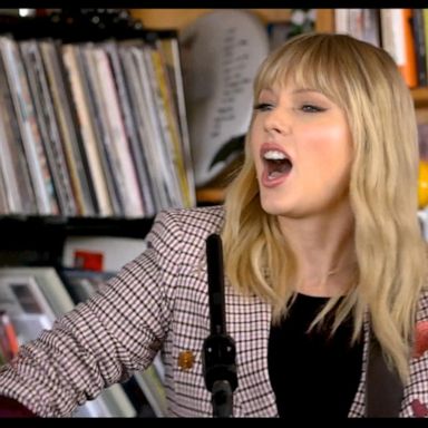 Taylor Swift performed at NPR's Tiny Desk 