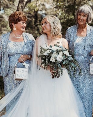 Bride And Groom Have Their 4 Grandmothers Serve As Flower Girls At