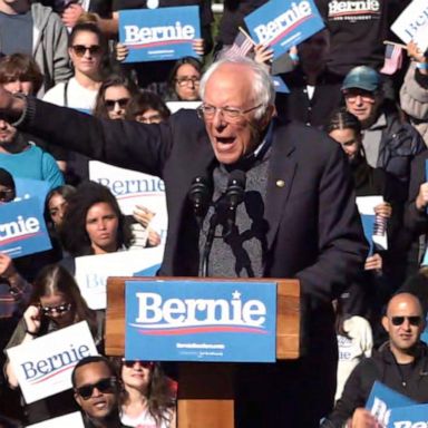 VIDEO: Sen. Bernie Sanders returns to campaign trail after heart attack