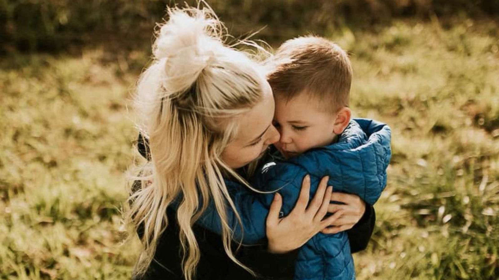 PHOTO: Caitlin Fladager and her four-year-old son.