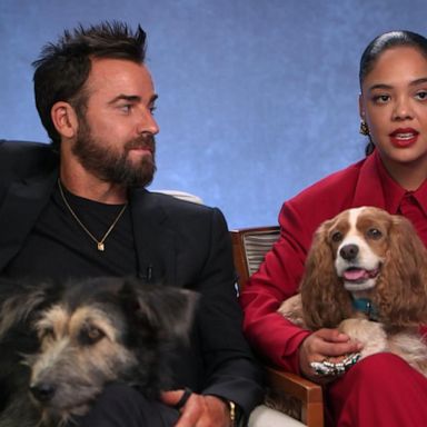 VIDEO: Justin Theroux and Tessa Thompson talk new ‘Lady and the Tramp’ film talk about their roles