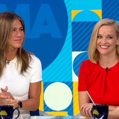 VIDEO: Jennifer Aniston and Reese Witherspoon reunite for 'The Morning Show'