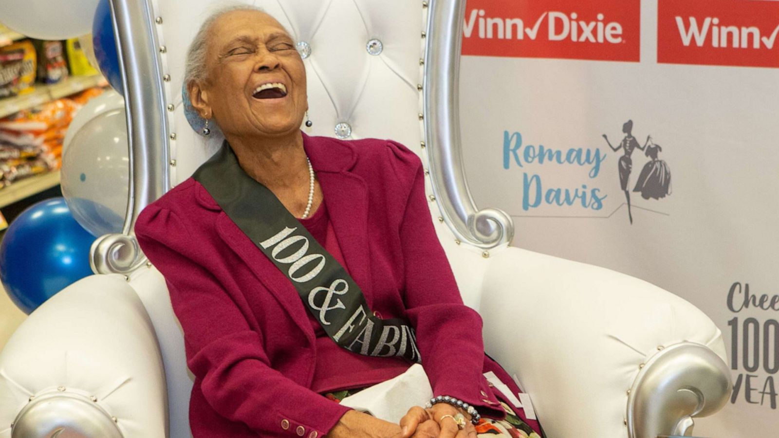 VIDEO: Grocery store goes all out for beloved employee's 100th birthday