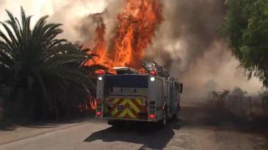 VIDEO: California wildfires spark 'extreme red flag warning'