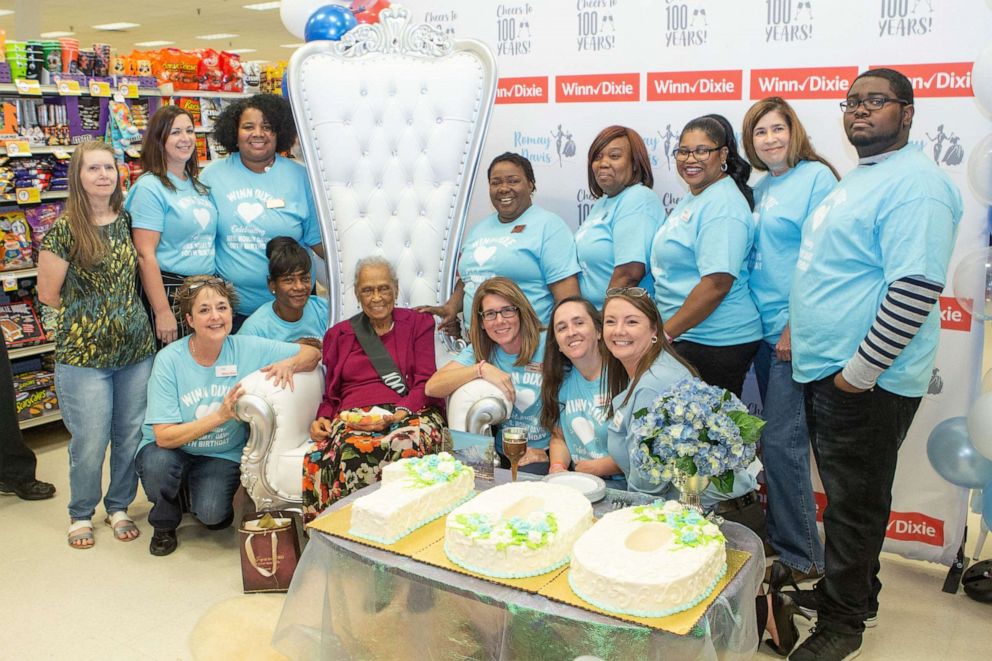 PHOTO: Winn Dixie employees celebrate. 