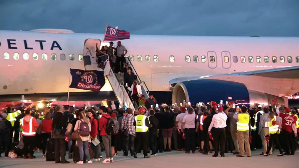 Washington Nationals celebrate World Series win at the White House -- with  a political tinge - ABC News