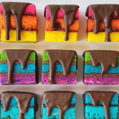 VIDEO: These sparkly rainbow cookies are next level