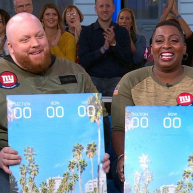 VIDEO: ‘GMA’ Hot List: Two veterans surprised with tickets to Superbowl 54