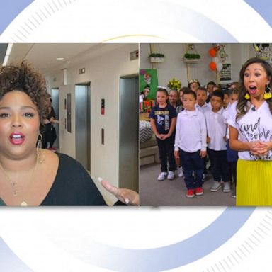 PHOTO: VIDEO: Lizzo surprises class that went viral performing her song