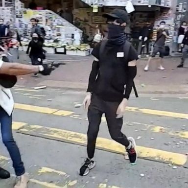 PHOTO: VIDEO: Police open fire on Hong Kong demonstrators