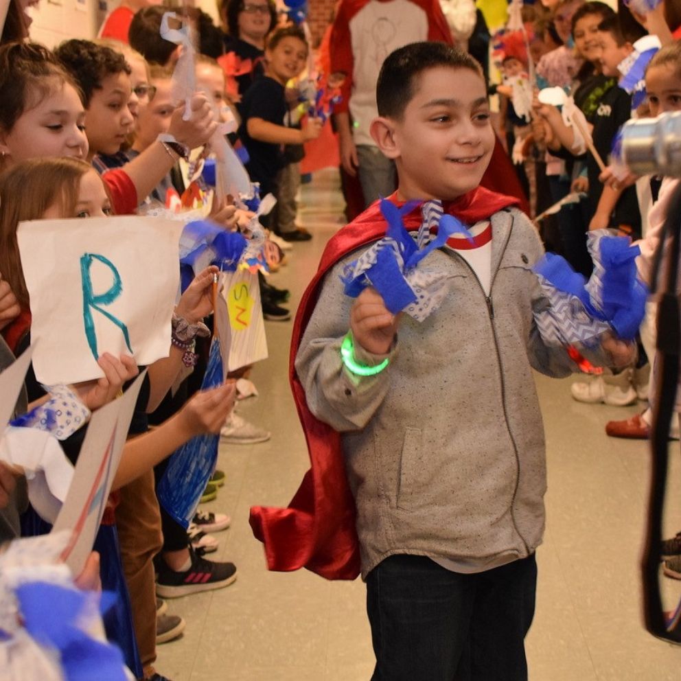 VIDEO: School comes together to support 'Super Nicholas' as he awaits new kidney 
