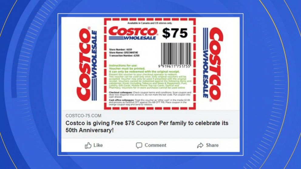 75 Costco coupon is too good to be true GMA