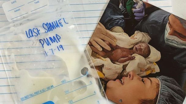 Mom whose son died three hours after birth donates milk she pumped in his honor