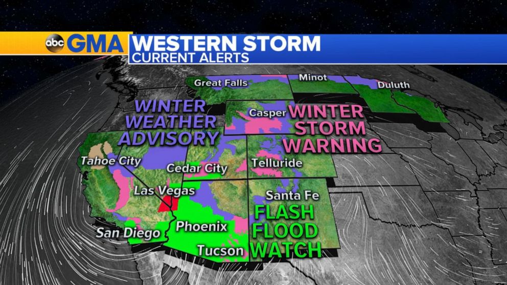 Video Flood Watches And Winter Storm Warnings - ABC News