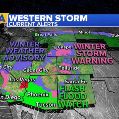 VIDEO: Flood watches and winter storm warnings