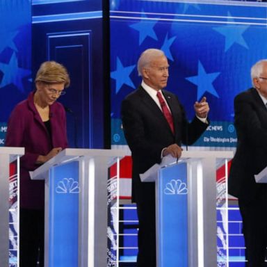 VIDEO: Democratic candidates spar over race, economy and foreign policy in latest debate