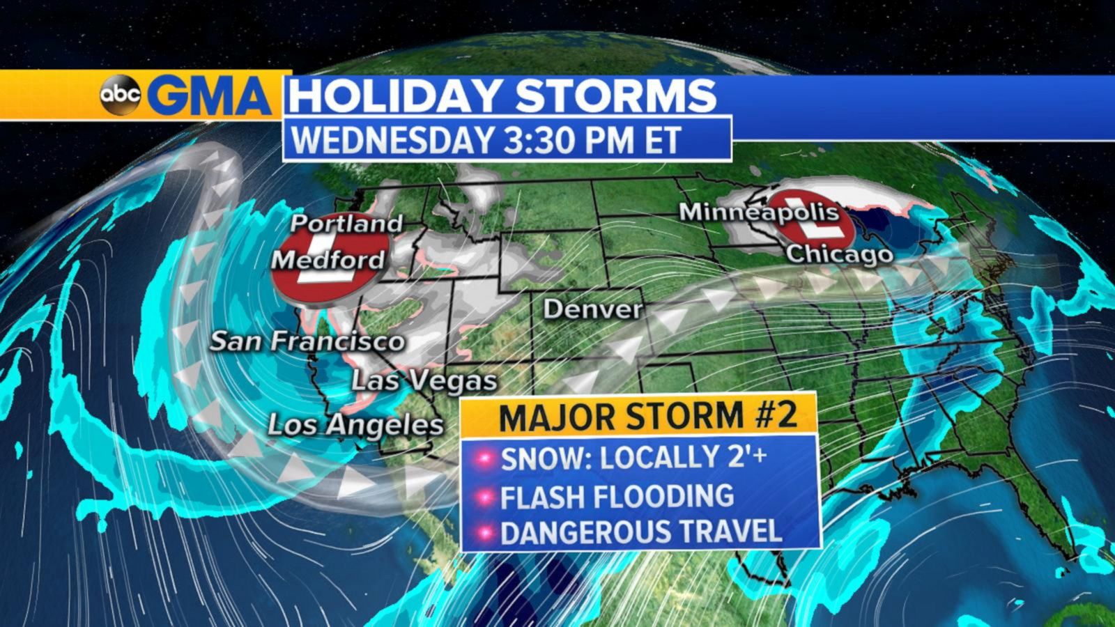 2 major storms to wreak havoc ahead of Thanksgiving Good Morning America