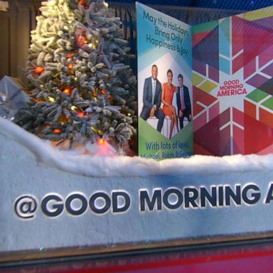 VIDEO: 'GMA' celebrates holiday season with festive holiday windows