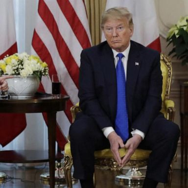 PHOTO: VIDEO: Trump blasts impeachment inquiry, clashes with allies at NATO summit