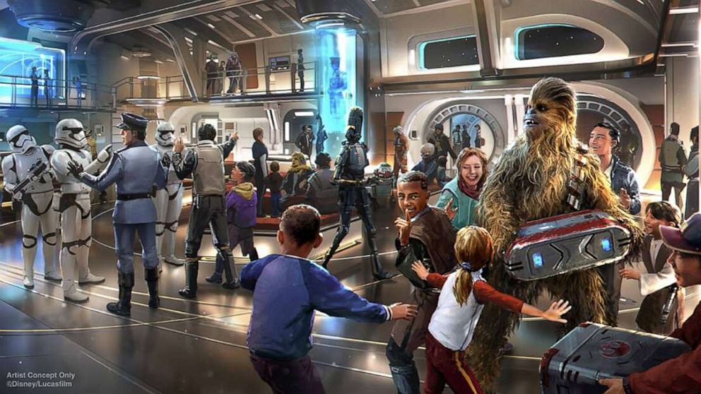 PHOTO: Artist rendering of an experience on Star Wars: Galactic Starcruiser.