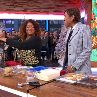 VIDEO: Sunny Anderson shares trough cookie and eggnog ice cream sandwich recipes