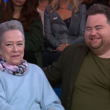 VIDEO: Kathy Bates and Paul Walter Hauser talk Golden Globe nomination for 'Richard Jewell'