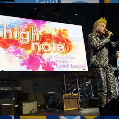 VIDEO: Cyndi Lauper hits high note with U.N. Human Rights Award