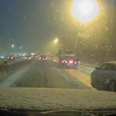 VIDEO: Winter storm makes for messy commute as deep freeze looms