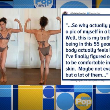 VIDEO: Teri Hatcher shares body positive image and message on Instagram 