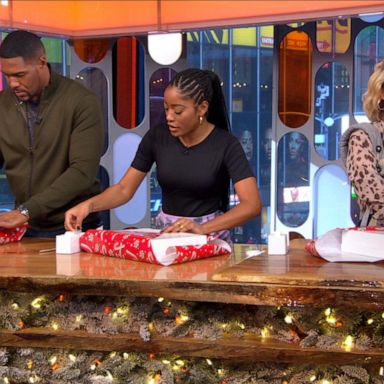 VIDEO: Michael, Sara and Keke try the viral gift wrap hack