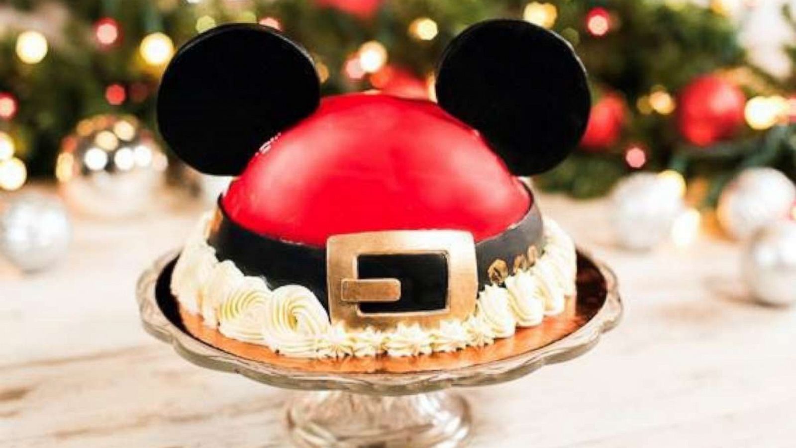 PHOTO: Amorette's Patisserie in Disney Spring at Walt Disney World Resort is the home of the Santa Mickey Cake.